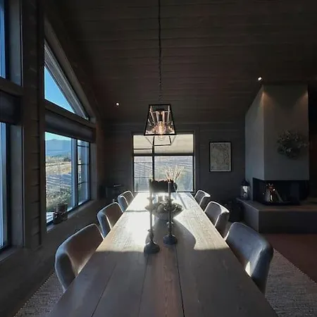 Modern At Hogevarde Panoramic View, Fireplace And Ev Station Granheim (Fla)