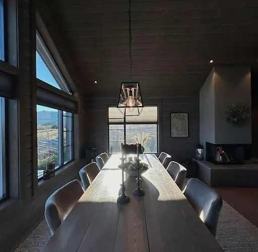 Modern At Hogevarde Panoramic View, Fireplace And Ev Station Granheim (Fla)