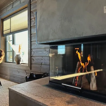 Modern At Hogevarde Panoramic View, Fireplace And Ev Station Granheim (Fla)